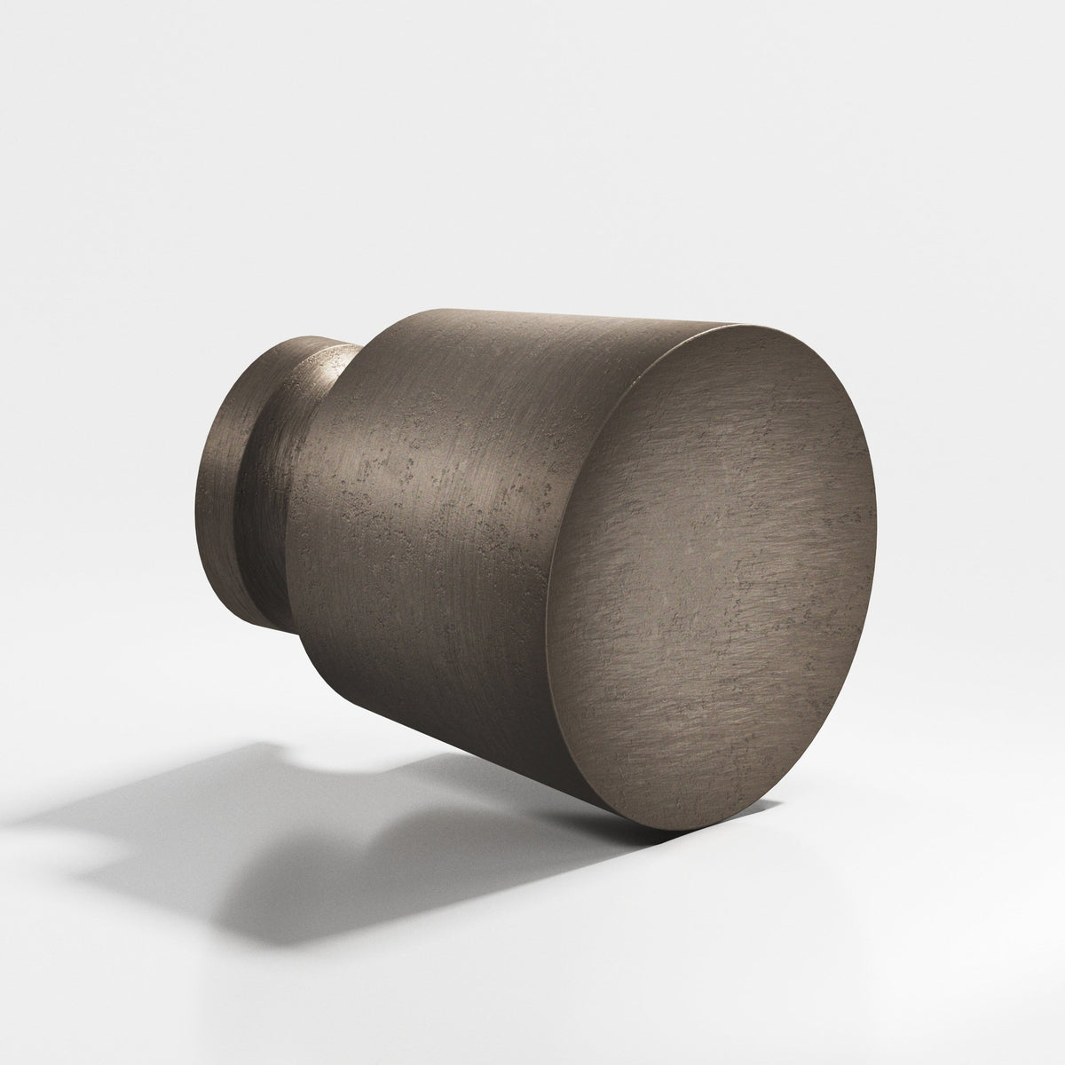 Colonial Bronze 180 Tapered Round Knob, 1 in Diameter - Distressed Pewter