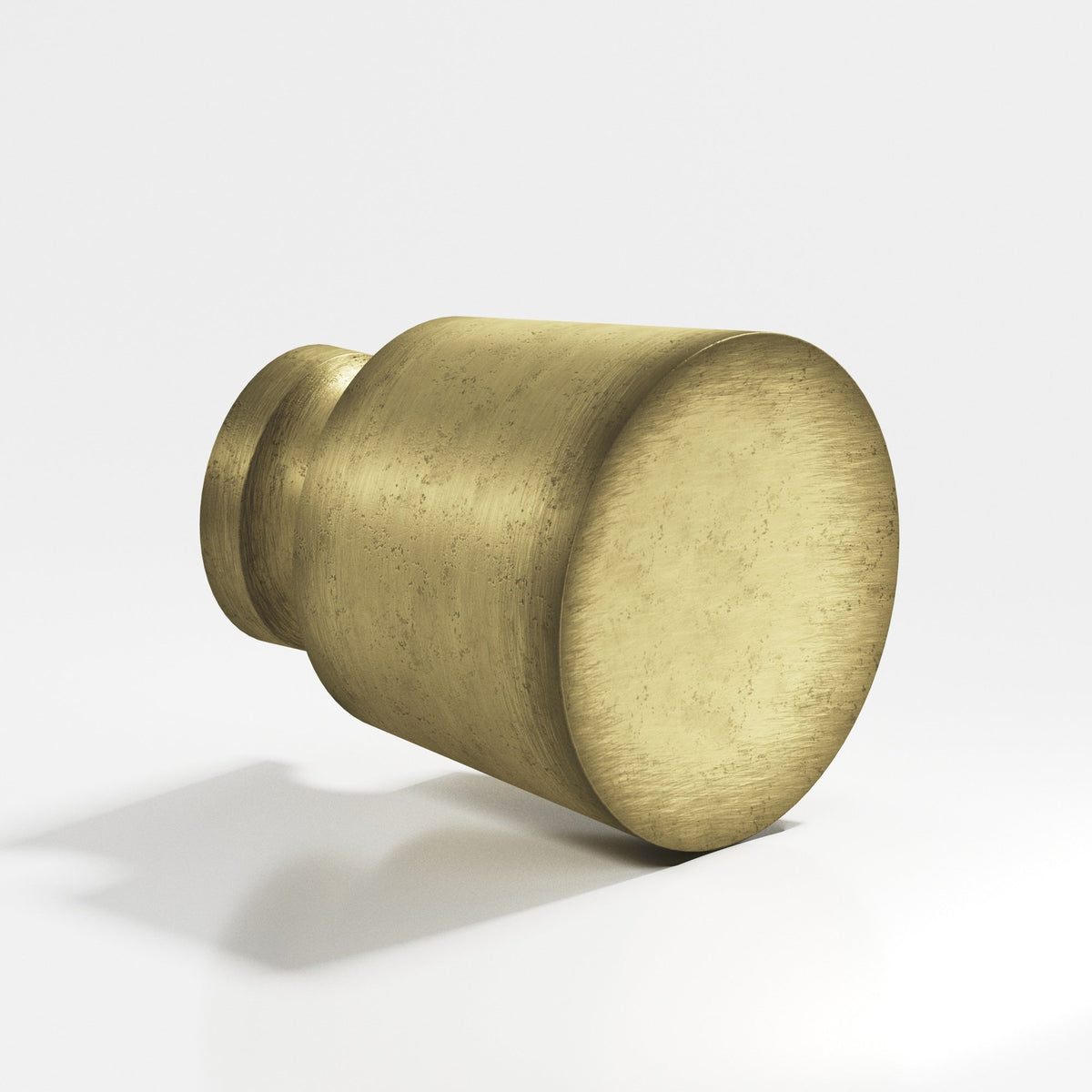 Colonial Bronze 180BB Tapered Round Back-to-Back Shower Door Knob Kit, 1 in Diameter - Distressed Antique Brass