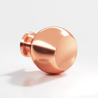 Colonial Bronze 183BB Ball Back-to-Back Shower Door Knob Kit, 1-1/4 in Diameter - Satin Copper