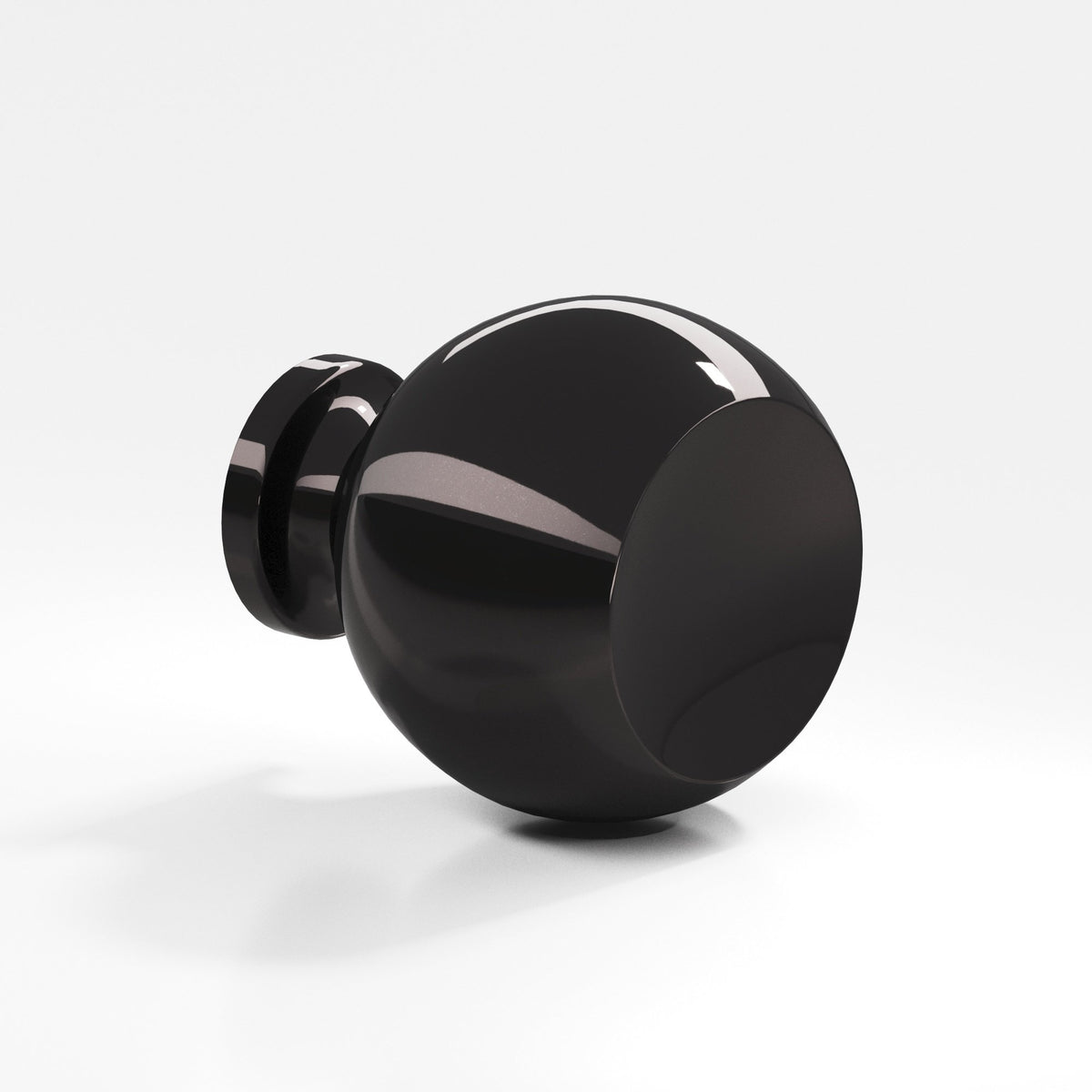 Colonial Bronze 183BB Ball Back-to-Back Shower Door Knob Kit, 1-1/4 in Diameter - Satin Black