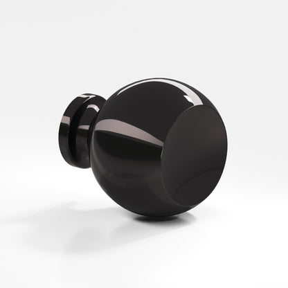Colonial Bronze 183BB Ball Back-to-Back Shower Door Knob Kit, 1-1/4 in Diameter - Satin Black