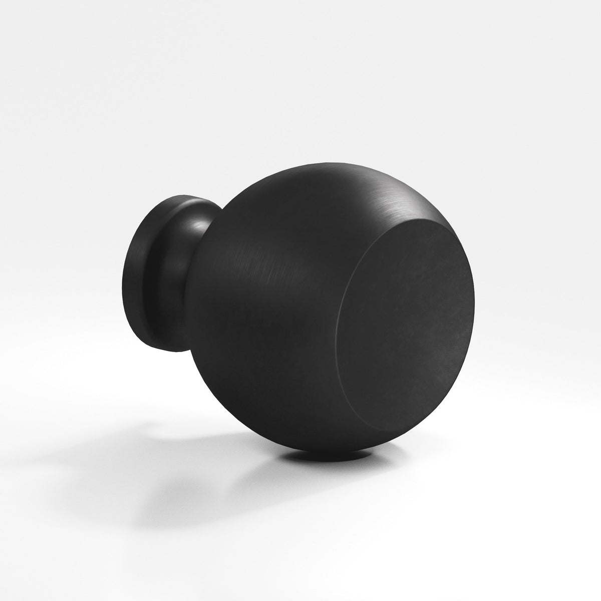 Colonial Bronze 182 Ball Knob, 1 in Diameter - Matte Satin Black