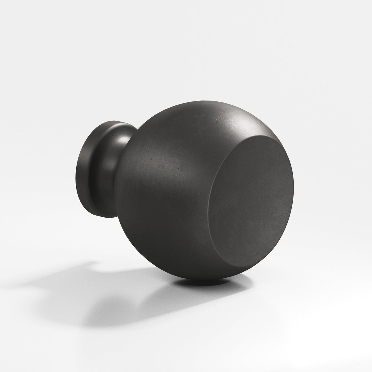 Colonial Bronze 182 Ball Knob, 1 in Diameter - Distressed Satin Black