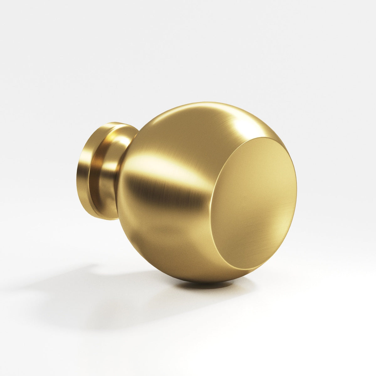 Colonial Bronze 183BB Ball Back-to-Back Shower Door Knob Kit, 1-1/4 in Diameter - Satin Brass