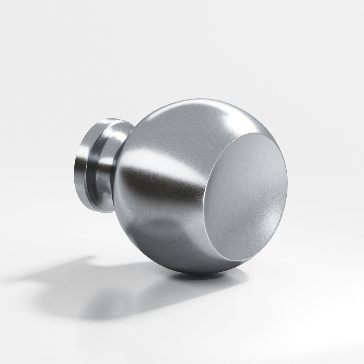 Colonial Bronze 182 Ball Knob, 1 in Diameter - Satin Chrome