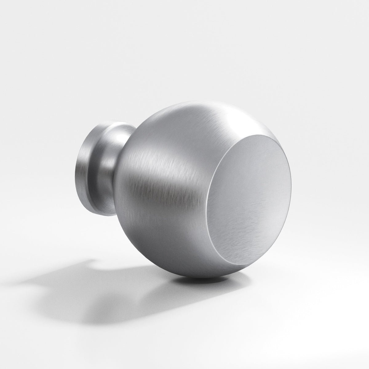 Colonial Bronze 182 Ball Knob, 1 in Diameter - Matte Satin Chrome