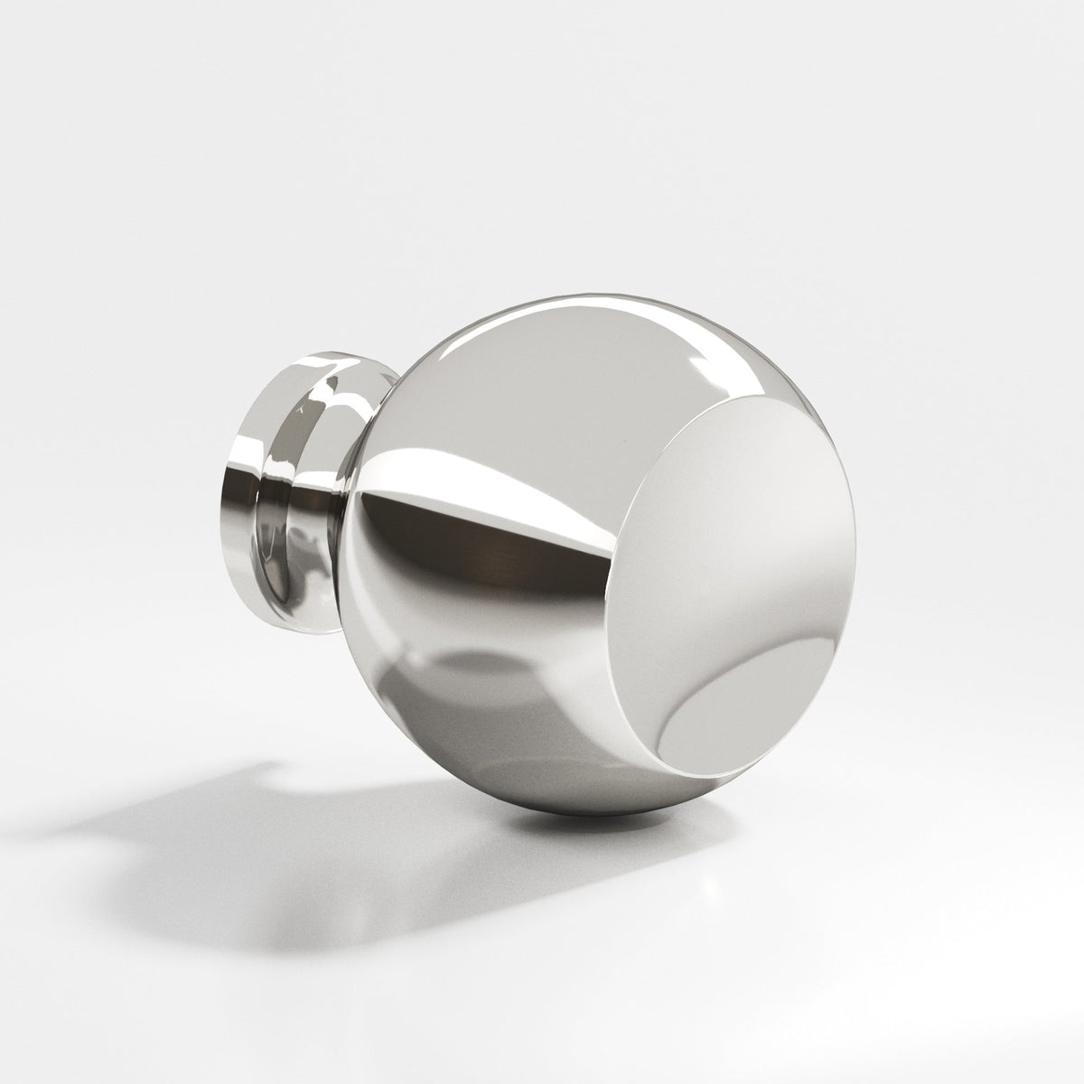 Colonial Bronze 182 Ball Knob, 1 in Diameter - Polished Nickel