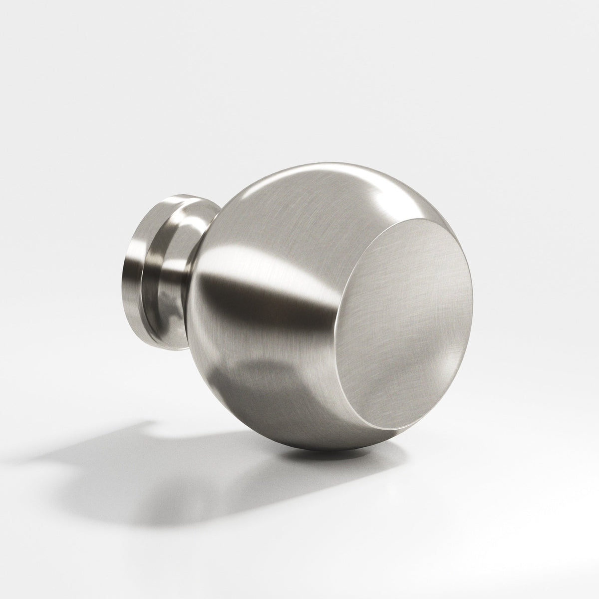 Colonial Bronze 183BB Ball Back-to-Back Shower Door Knob Kit, 1-1/4 in Diameter - Satin Nickel