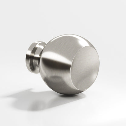 Colonial Bronze 183BB Ball Back-to-Back Shower Door Knob Kit, 1-1/4 in Diameter - Satin Nickel