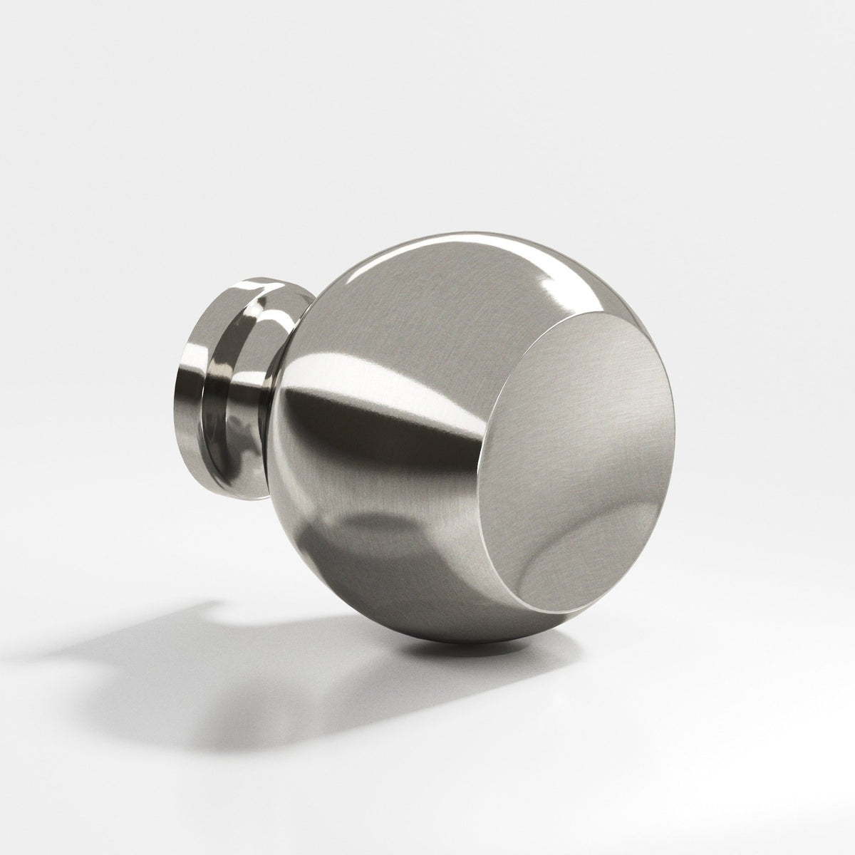 Colonial Bronze 183BB Ball Back-to-Back Shower Door Knob Kit, 1-1/4 in Diameter - Nickel Stainless