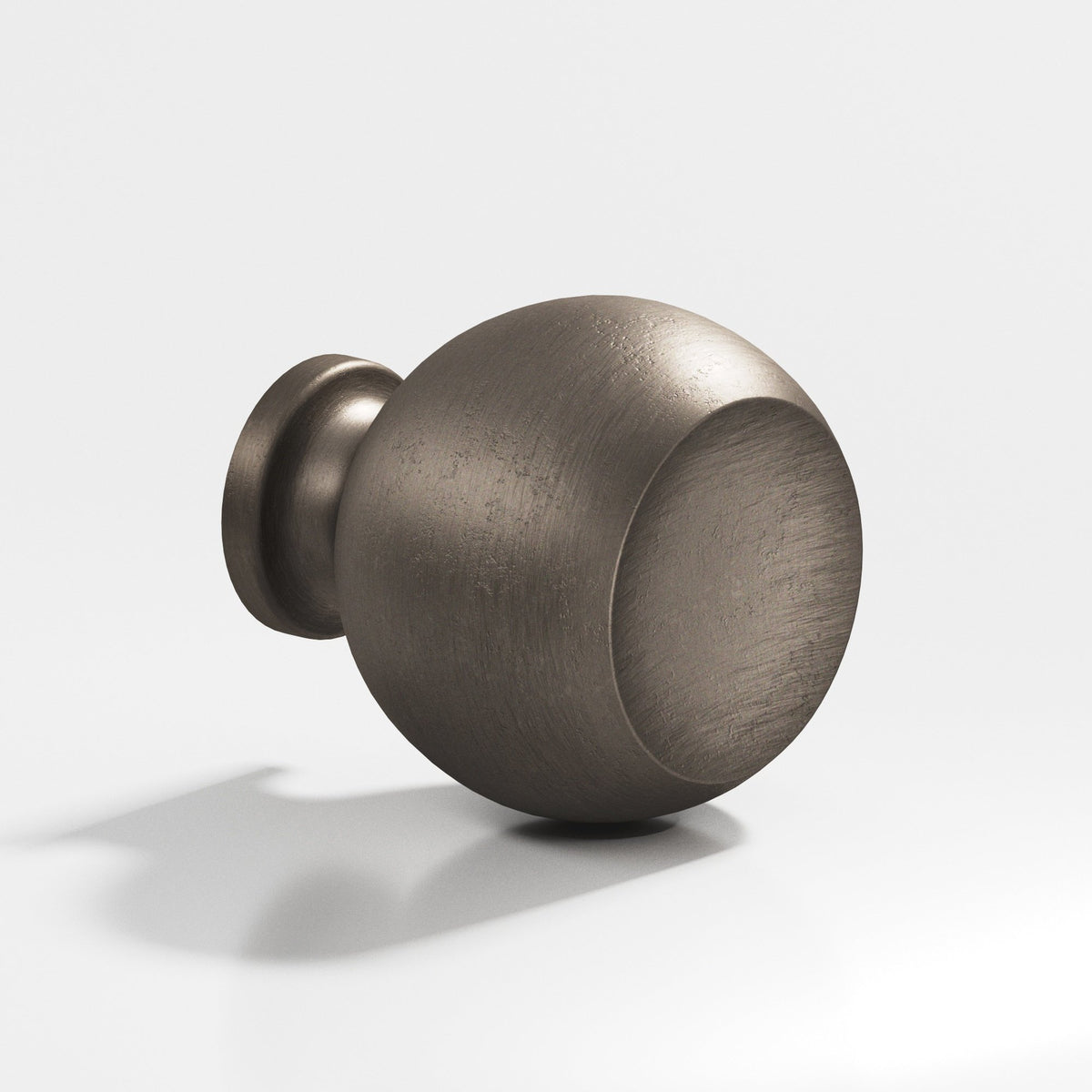 Colonial Bronze 183BB Ball Back-to-Back Shower Door Knob Kit, 1-1/4 in Diameter - Distressed Pewter