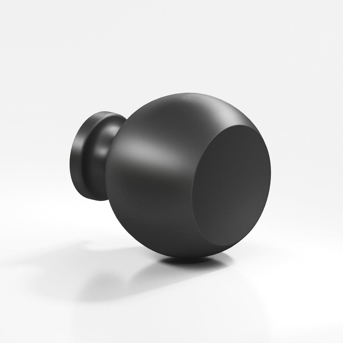 Colonial Bronze 183BB Ball Back-to-Back Shower Door Knob Kit, 1-1/4 in Diameter - Matte Graphite
