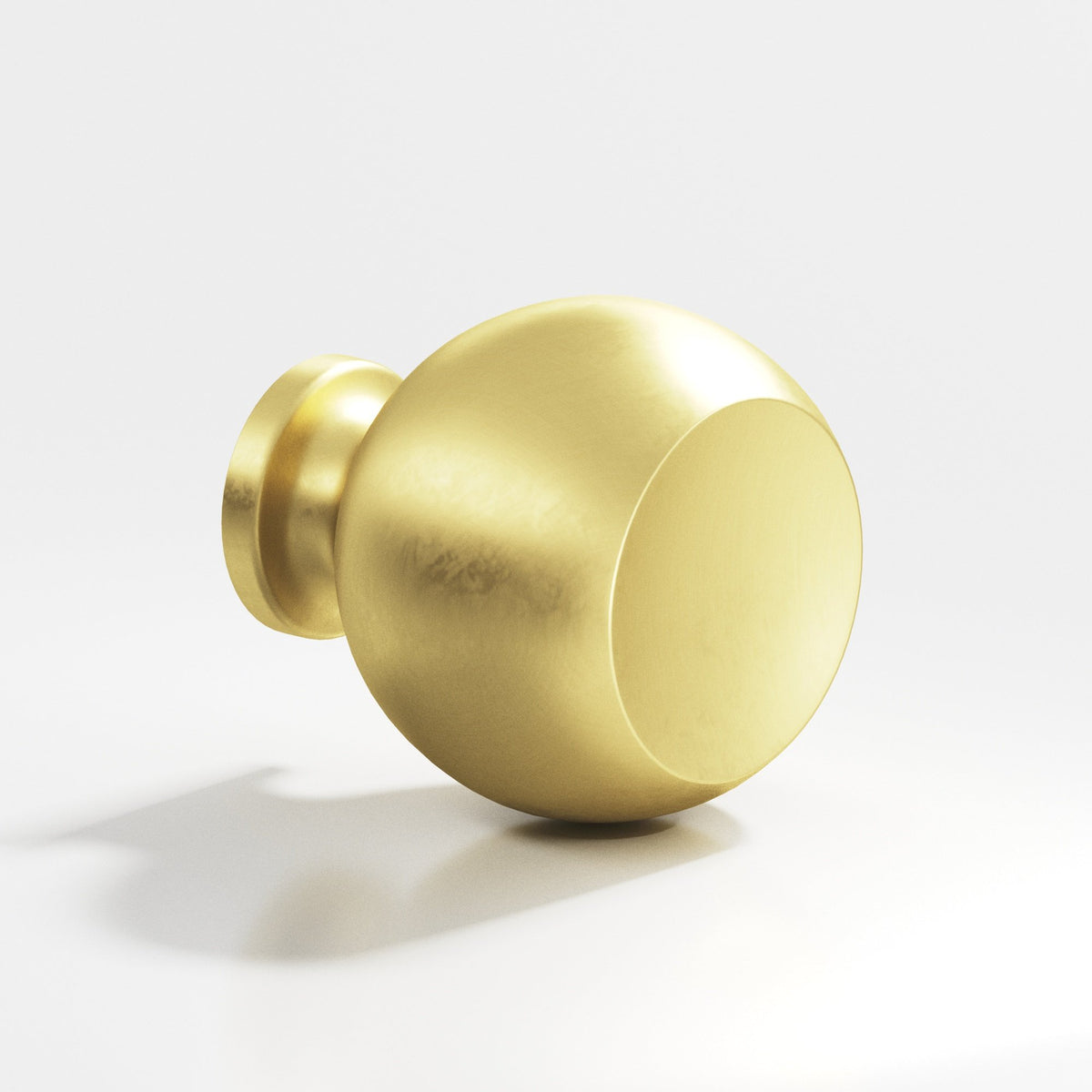 Colonial Bronze 182 Ball Knob, 1 in Diameter - Matte Satin Brass