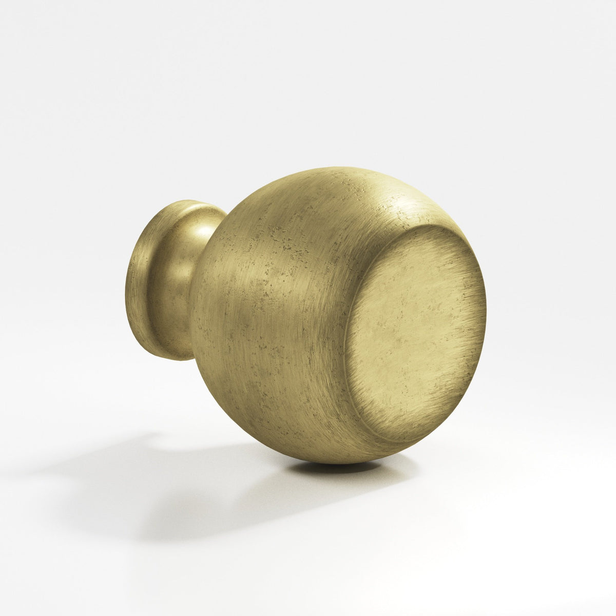 Colonial Bronze 182 Ball Knob, 1 in Diameter - Distressed Antique Brass