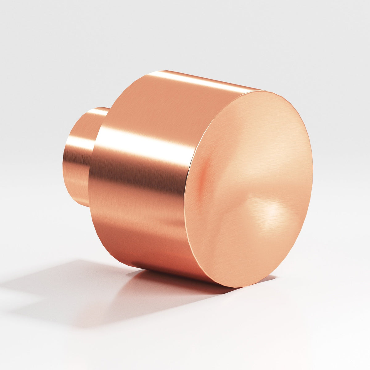 Colonial Bronze 184 Wide Cylinder Knob, 1 in Diameter - Satin Copper
