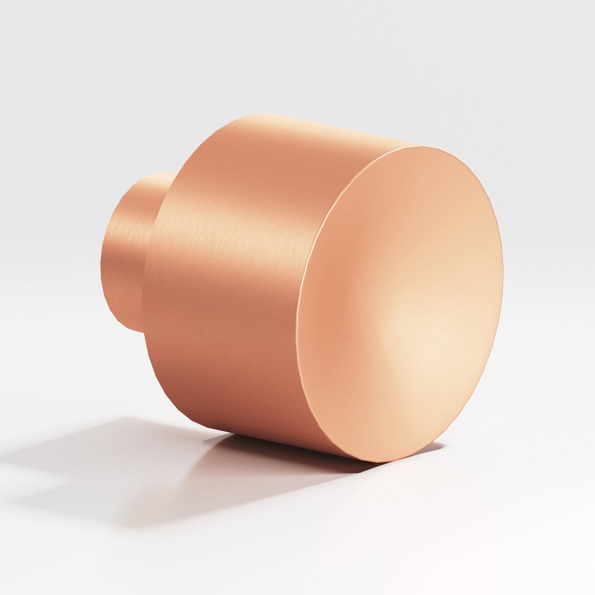 Colonial Bronze 184 Wide Cylinder Knob, 1 in Diameter - Matte Satin Copper