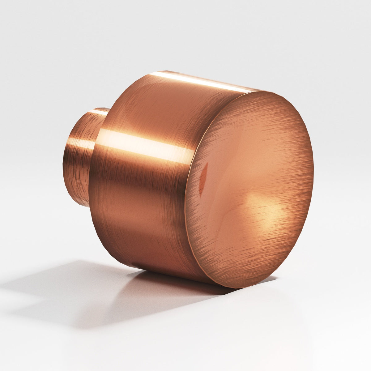 Colonial Bronze 184 Wide Cylinder Knob, 1 in Diameter - Antique Copper