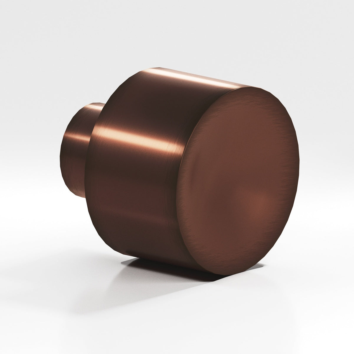 Colonial Bronze 184 Wide Cylinder Knob, 1 in Diameter - Matte Antique Copper