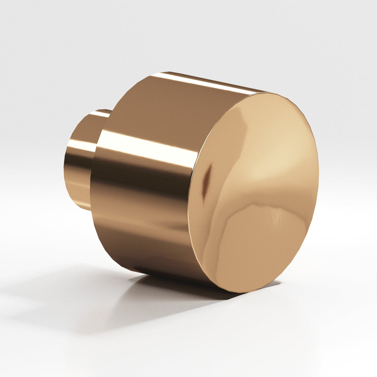 Colonial Bronze 184 Wide Cylinder Knob, 1 in Diameter - Polished Bronze