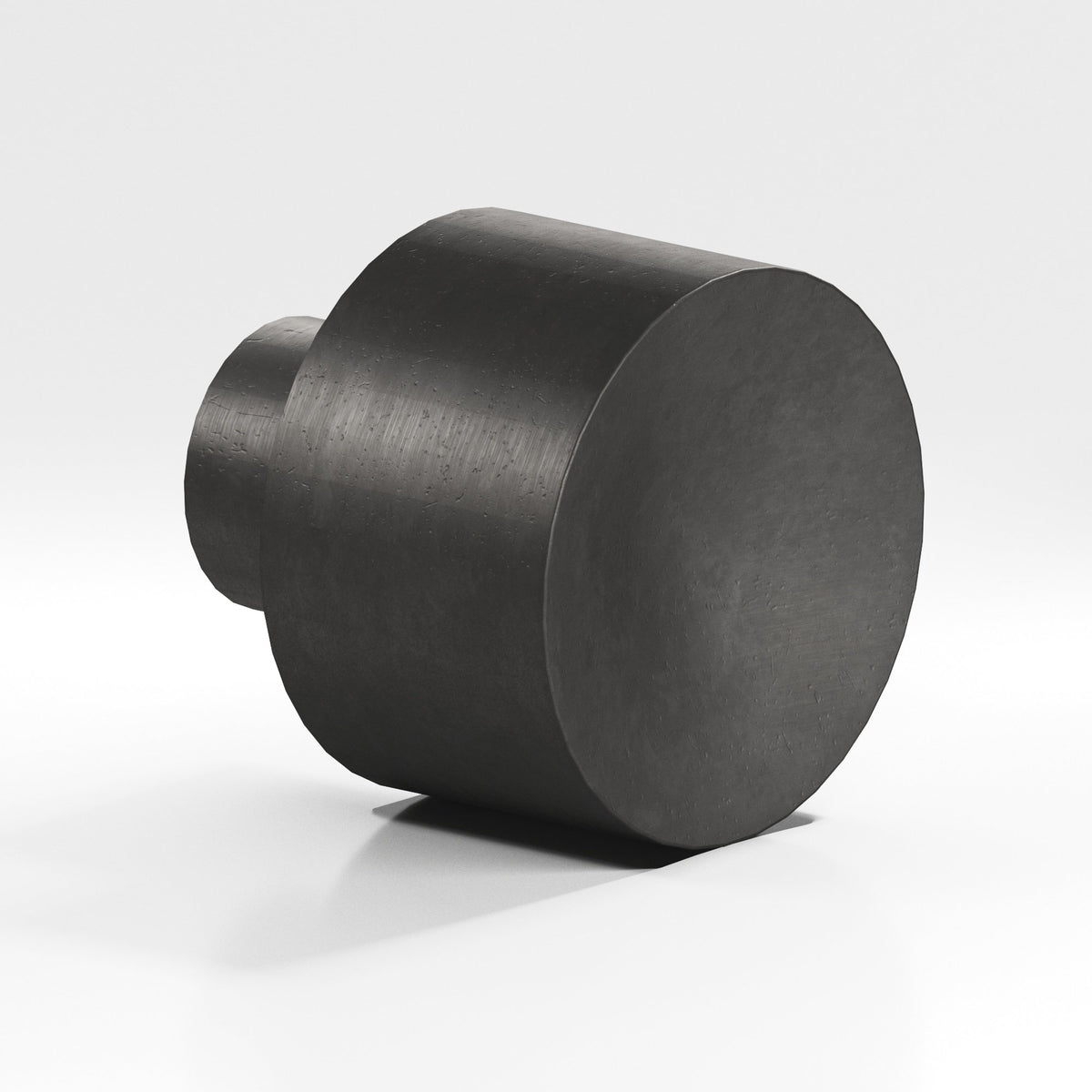Colonial Bronze 185 Wide Cylinder Knob, 1-1/4 in Diameter - Distressed Satin Black
