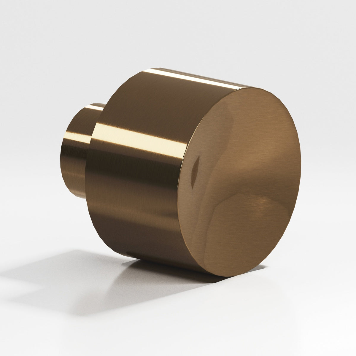 Colonial Bronze 184 Wide Cylinder Knob, 1 in Diameter - Light Statuary Bronze