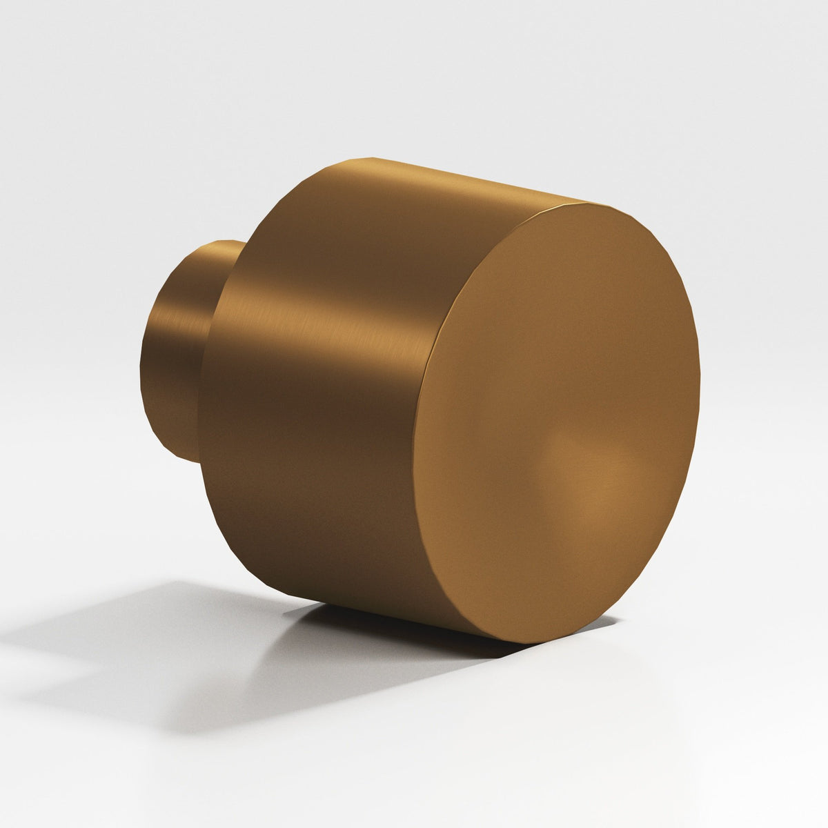 Colonial Bronze 184 Wide Cylinder Knob, 1 in Diameter - Matte Light Statuary Bronze