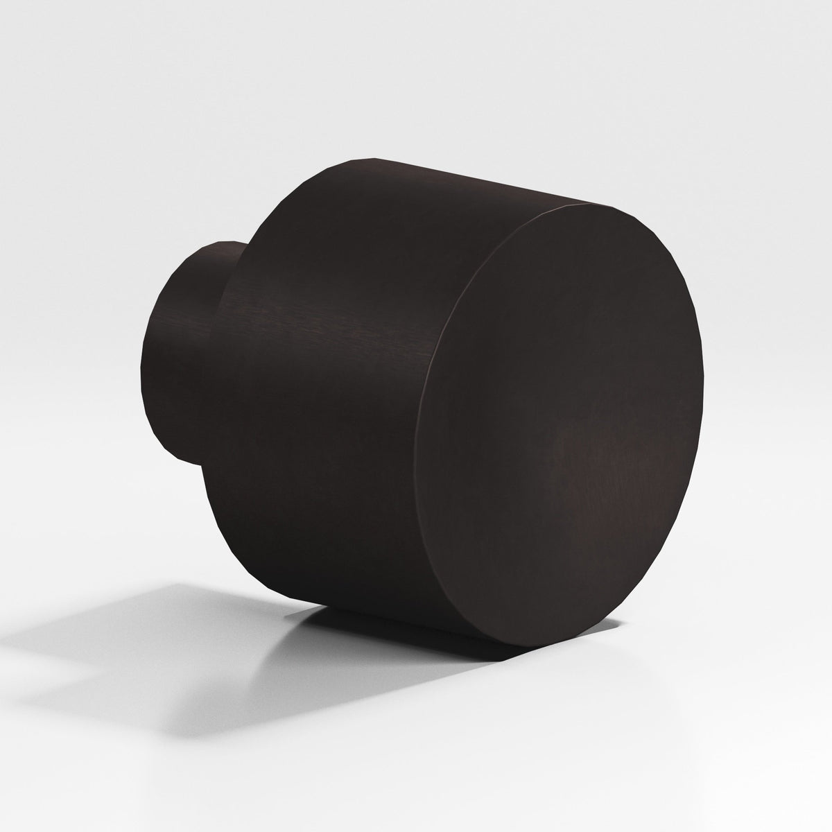 Colonial Bronze 184 Wide Cylinder Knob, 1 in Diameter - Matte Dark Statuary Bronze