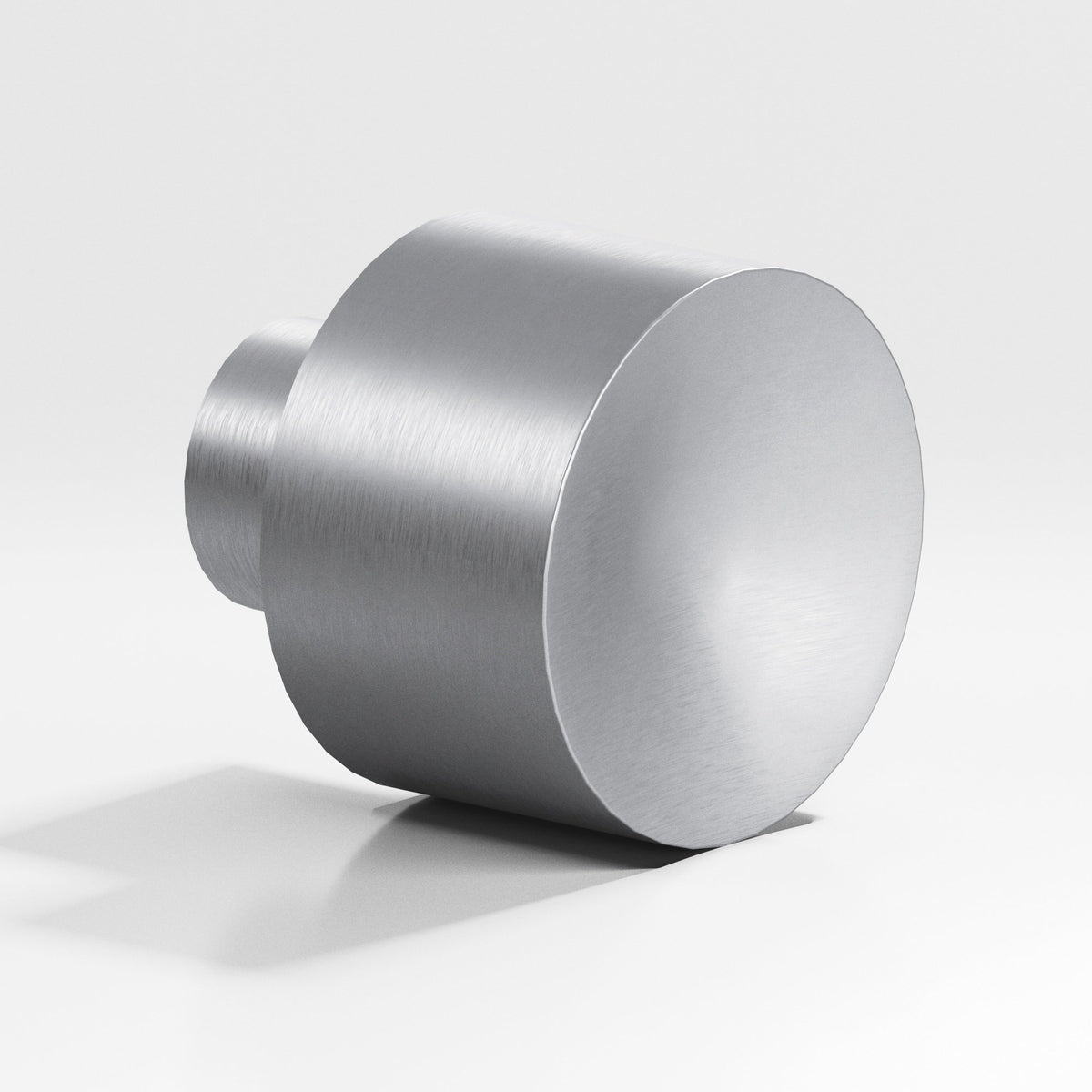 Colonial Bronze 185 Wide Cylinder Knob, 1-1/4 in Diameter - Matte Satin Chrome