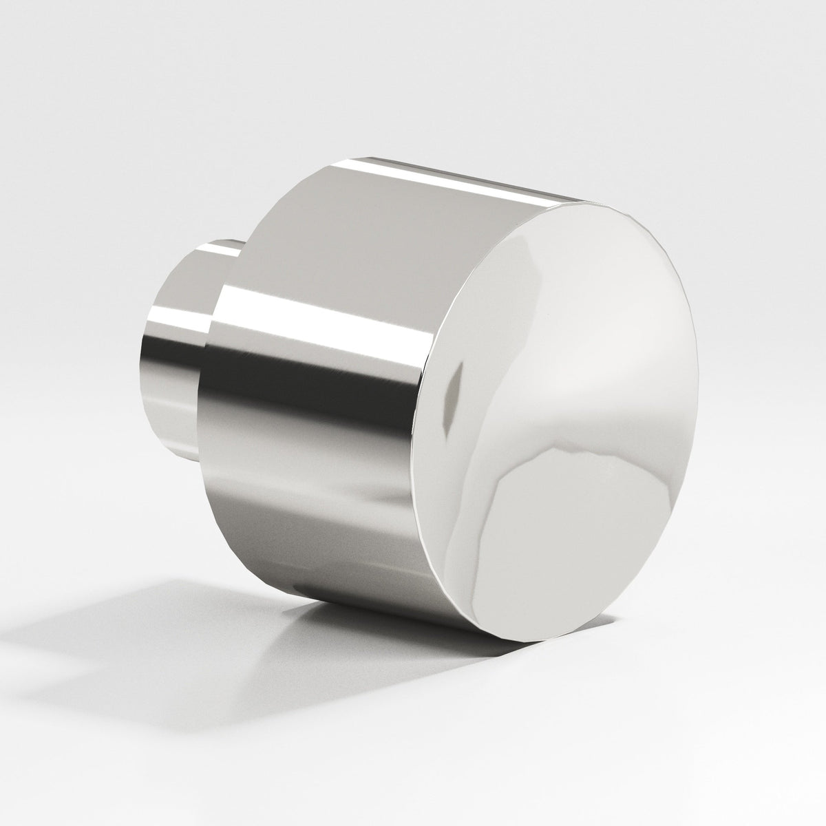 Colonial Bronze 184 Wide Cylinder Knob, 1 in Diameter - Polished Nickel