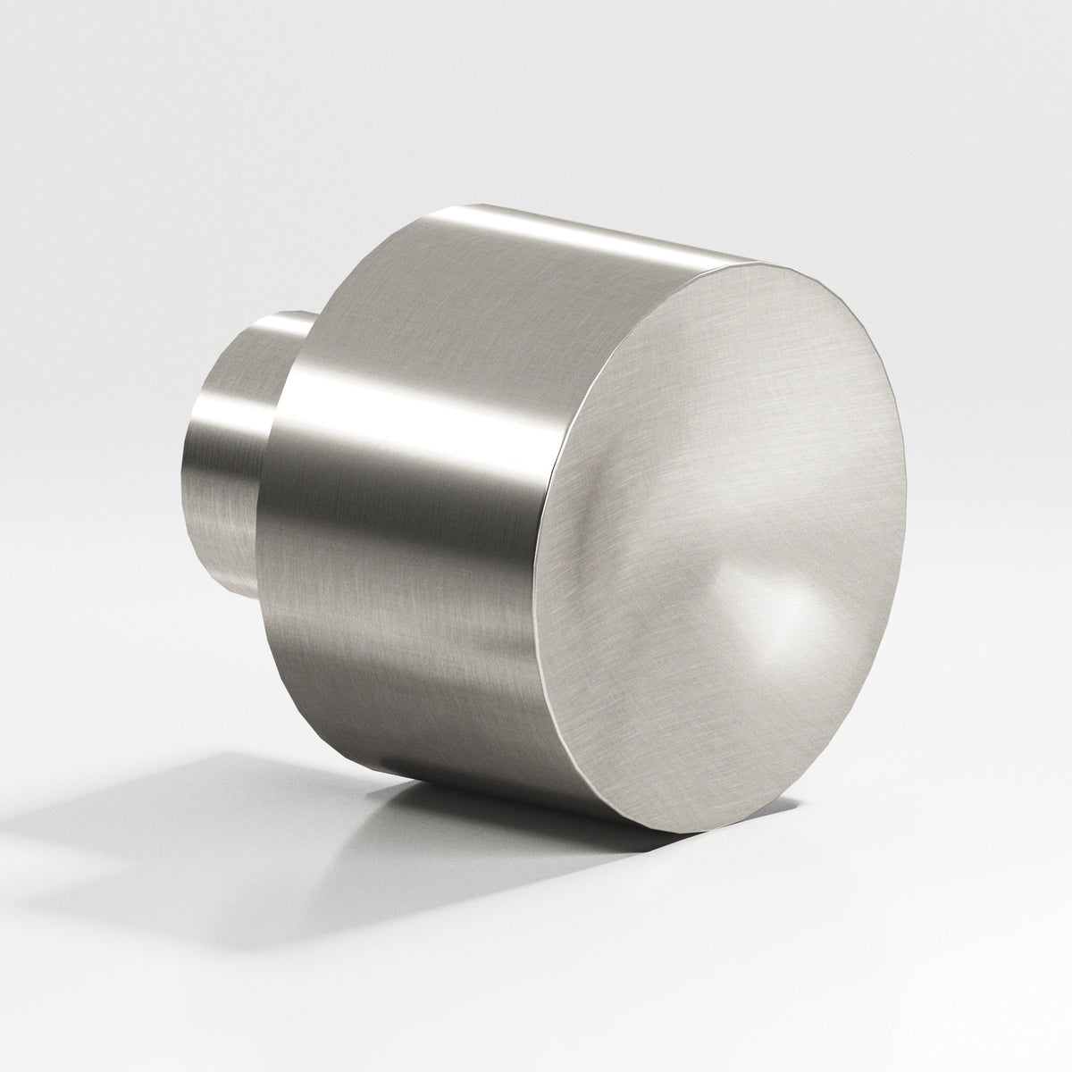 Colonial Bronze 184 Wide Cylinder Knob, 1 in Diameter - Satin Nickel