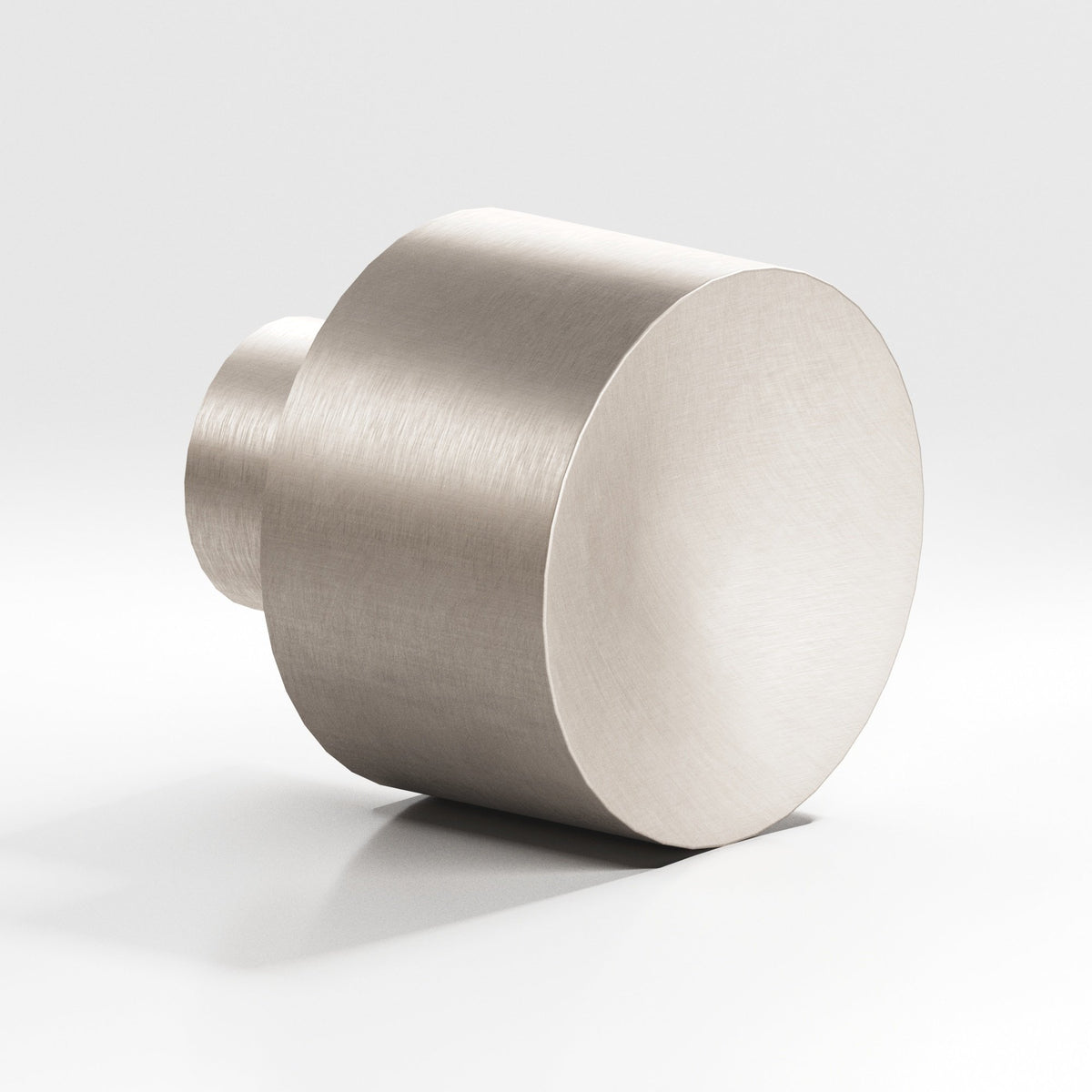 Colonial Bronze 185 Wide Cylinder Knob, 1-1/4 in Diameter - Matte Satin Nickel