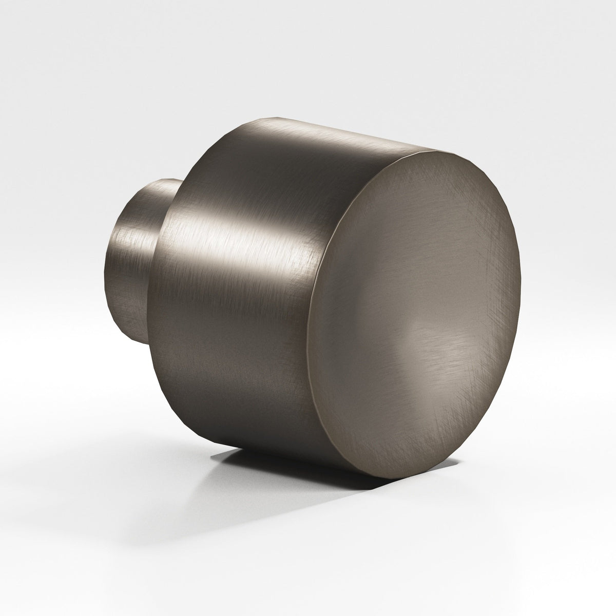 Colonial Bronze 184 Wide Cylinder Knob, 1 in Diameter - Pewter