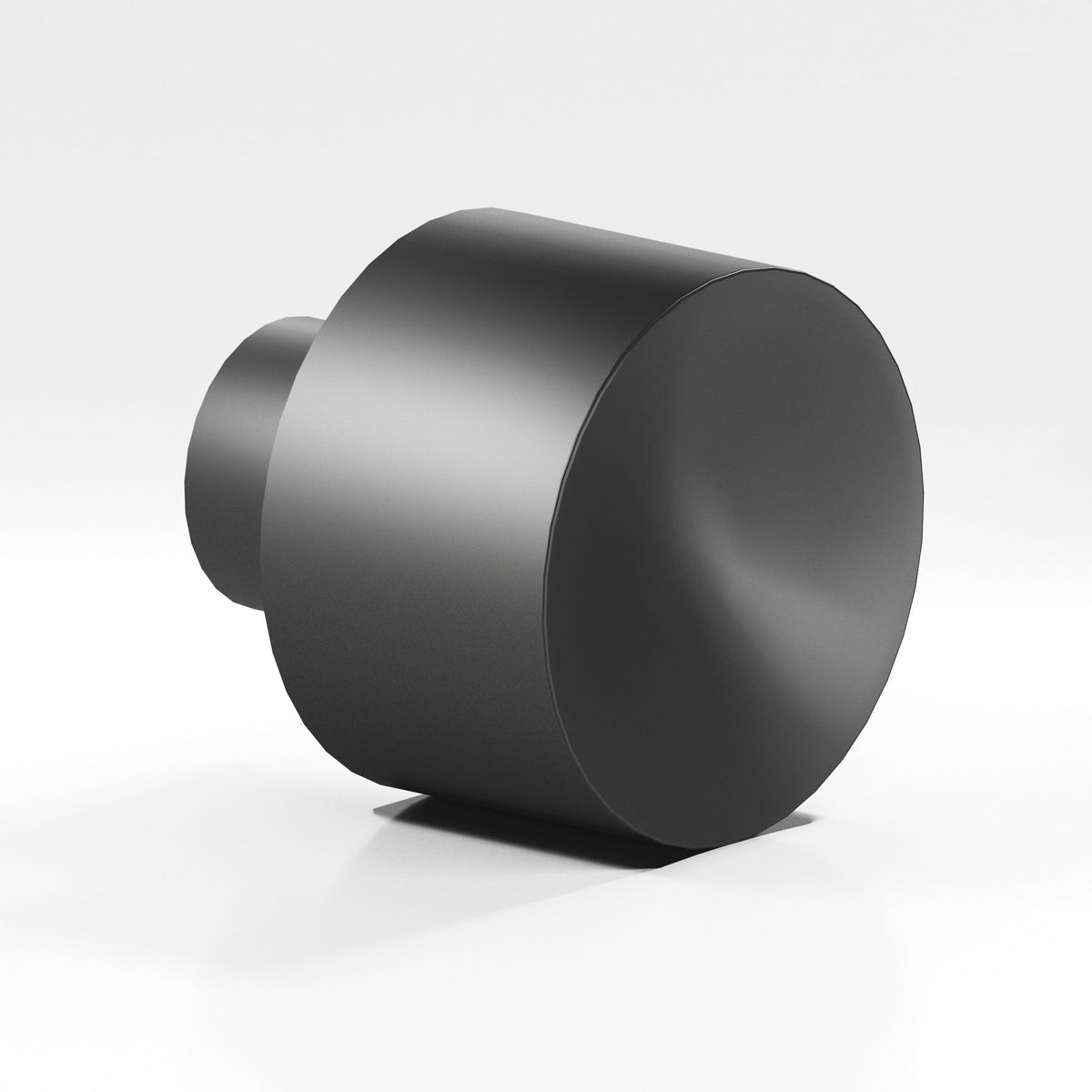 Colonial Bronze 184 Wide Cylinder Knob, 1 in Diameter - Matte Graphite