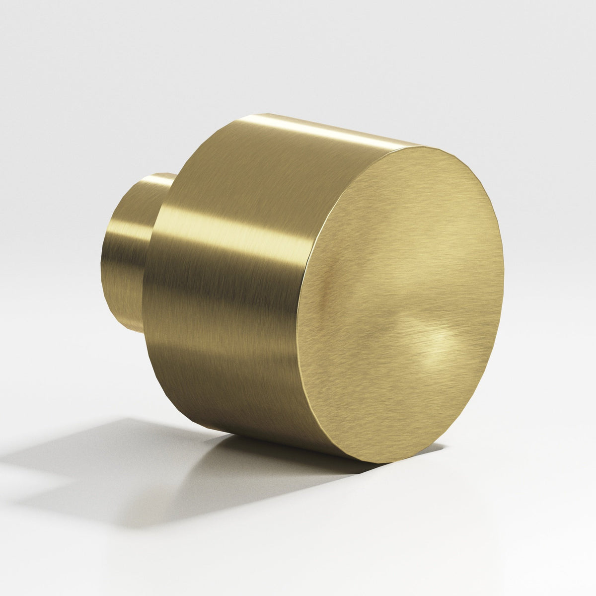 Colonial Bronze 185 Wide Cylinder Knob, 1-1/4 in Diameter - Antique Brass