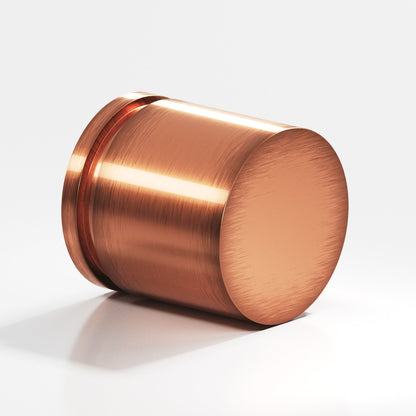 Colonial Bronze 187BB Banded Cylinder Back-to-Back Shower Door Knob Kit, 1-1/4 in Diameter - Antique Copper