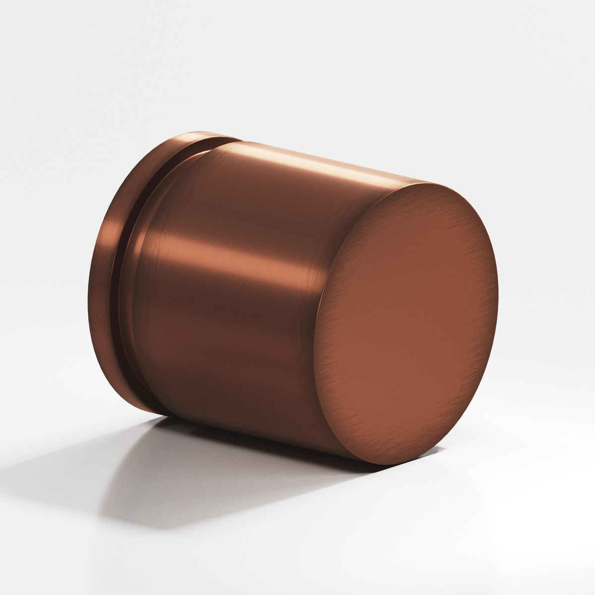 Colonial Bronze 186 Banded Cylinder Knob, 1 in Diameter - Matte Antique Copper