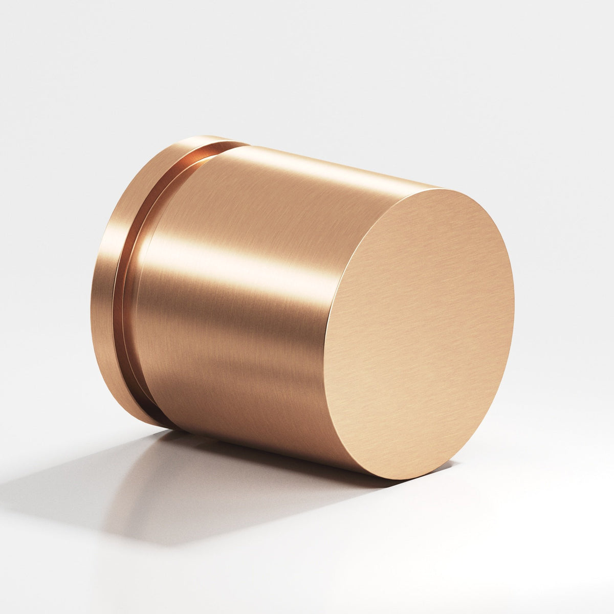 Colonial Bronze 186 Banded Cylinder Knob, 1 in Diameter - Satin Bronze