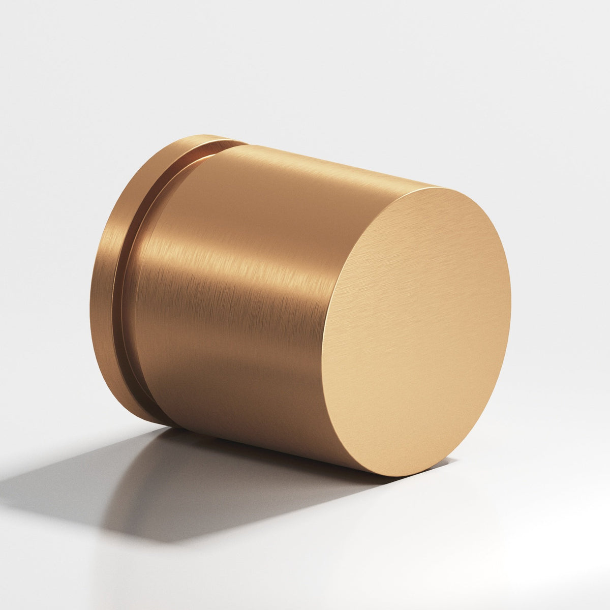 Colonial Bronze 186 Banded Cylinder Knob, 1 in Diameter - Matte Satin Bronze