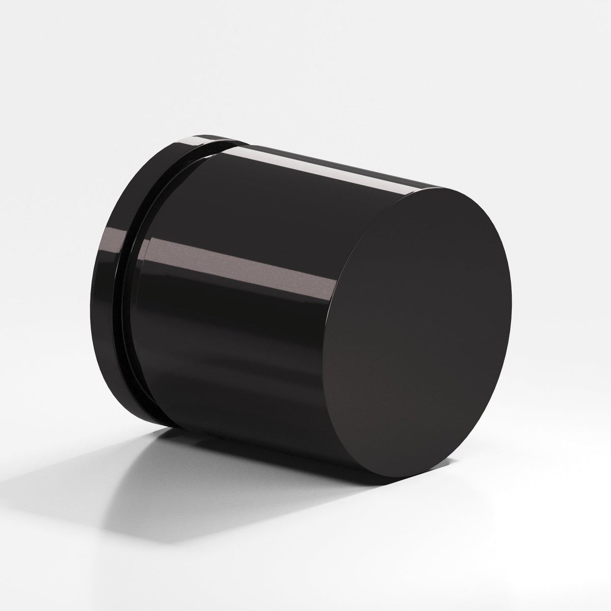 Colonial Bronze 187BB Banded Cylinder Back-to-Back Shower Door Knob Kit, 1-1/4 in Diameter - Satin Black