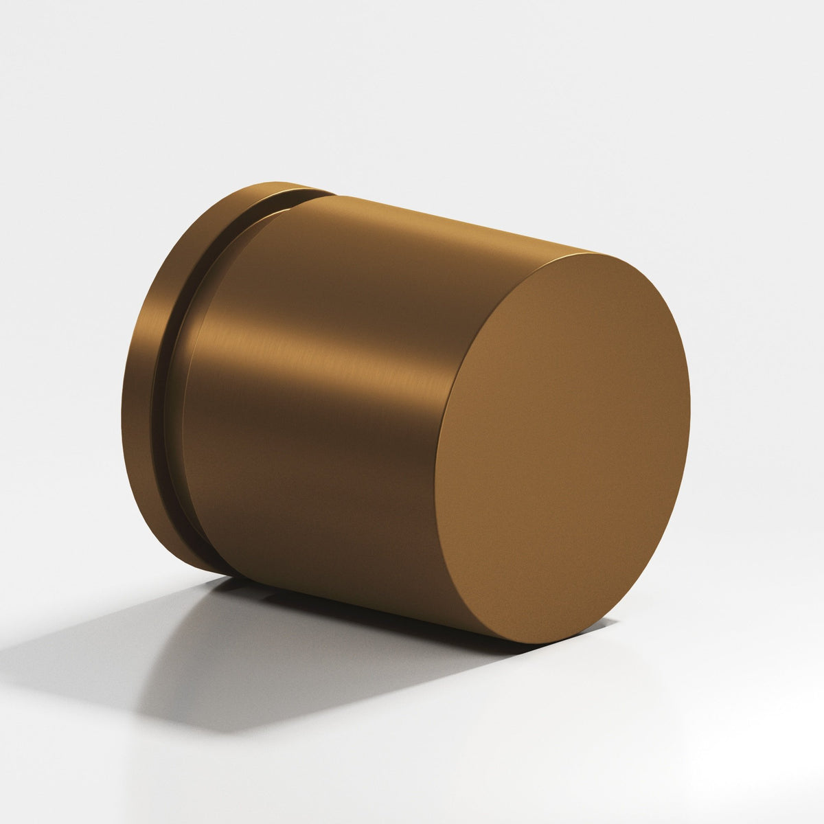 Colonial Bronze 186 Banded Cylinder Knob, 1 in Diameter - Matte Light Statuary Bronze