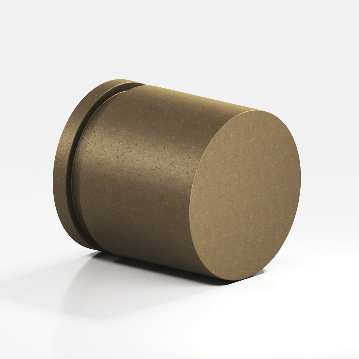 Colonial Bronze 186 Banded Cylinder Knob, 1 in Diameter - Distressed Oil Rubbed Bronze