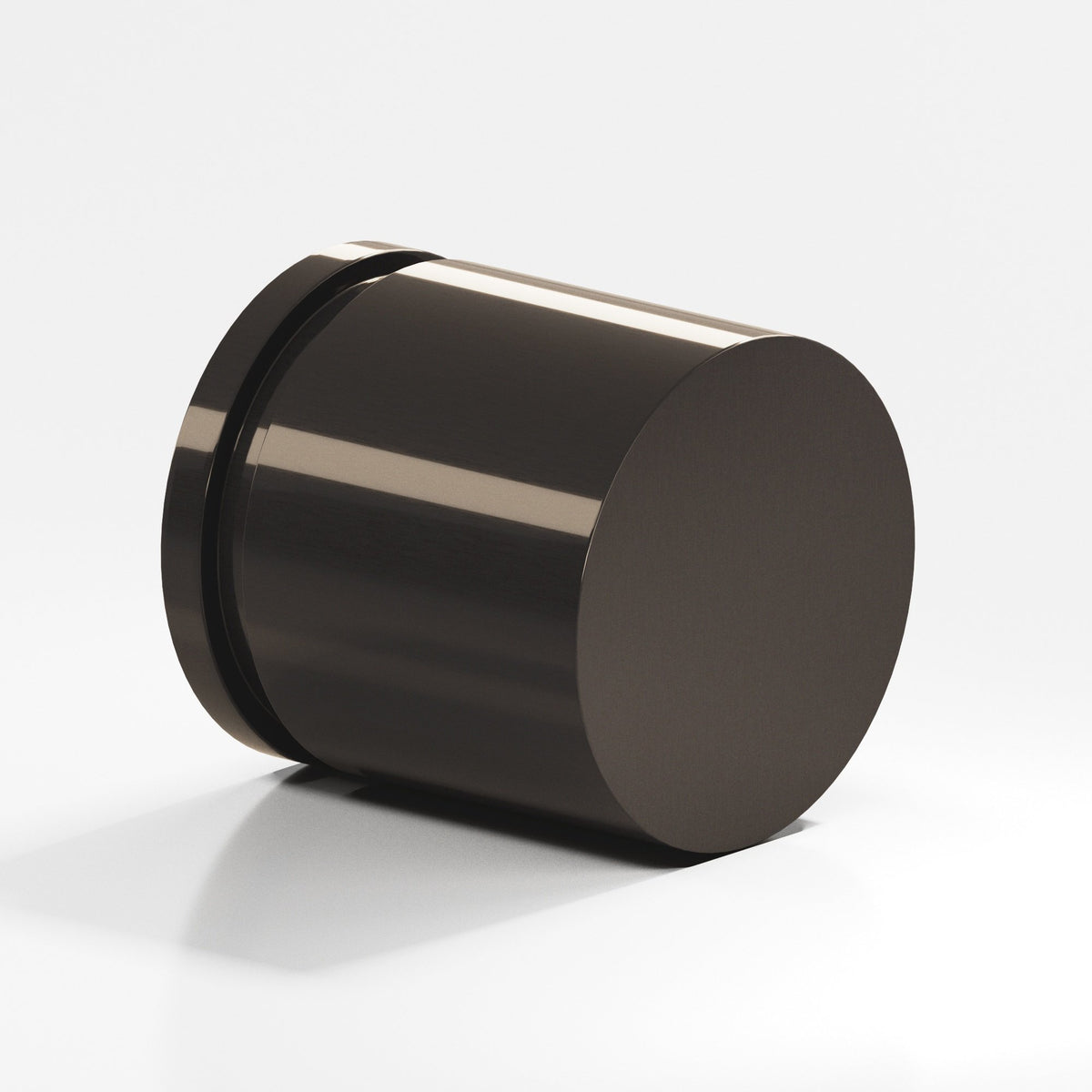 Colonial Bronze 187BB Banded Cylinder Back-to-Back Shower Door Knob Kit, 1-1/4 in Diameter - Dark Statuary Bronze
