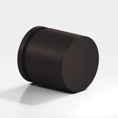 Colonial Bronze 187BB Banded Cylinder Back-to-Back Shower Door Knob Kit, 1-1/4 in Diameter - Matte Dark Statuary Bronze