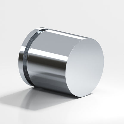 Colonial Bronze 187BB Banded Cylinder Back-to-Back Shower Door Knob Kit, 1-1/4 in Diameter - Polished Chrome