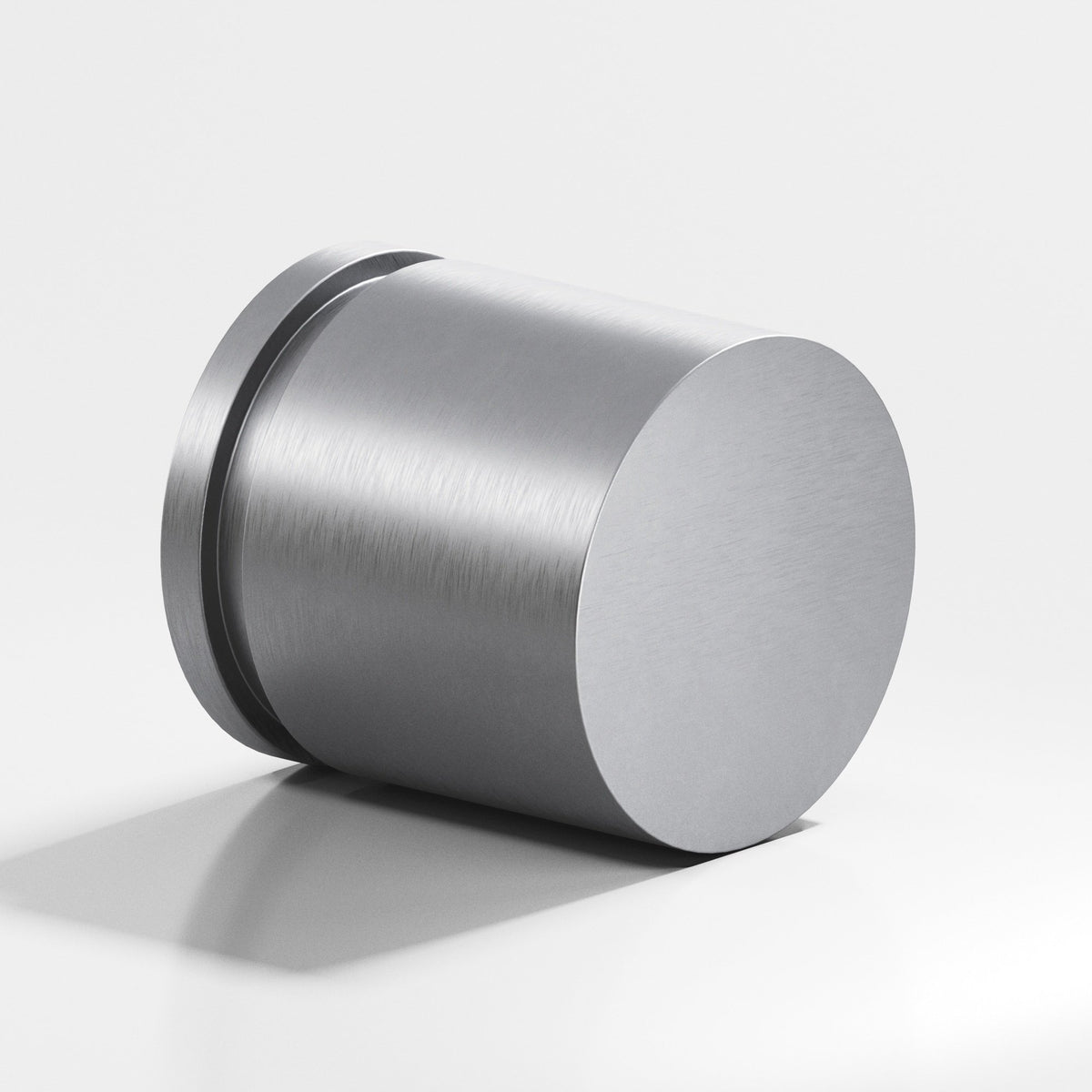 Colonial Bronze 187BB Banded Cylinder Back-to-Back Shower Door Knob Kit, 1-1/4 in Diameter - Matte Satin Chrome