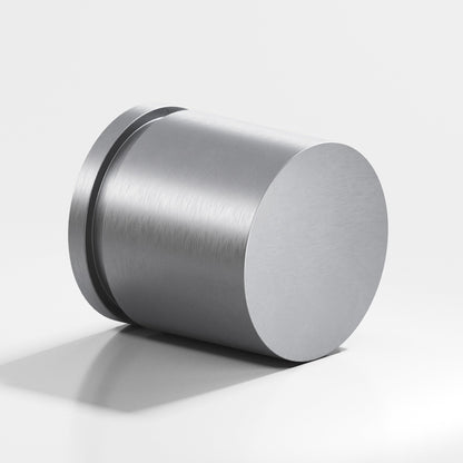 Colonial Bronze 187BB Banded Cylinder Back-to-Back Shower Door Knob Kit, 1-1/4 in Diameter - Matte Satin Chrome