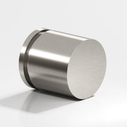 Colonial Bronze 187BB Banded Cylinder Back-to-Back Shower Door Knob Kit, 1-1/4 in Diameter - Satin Nickel