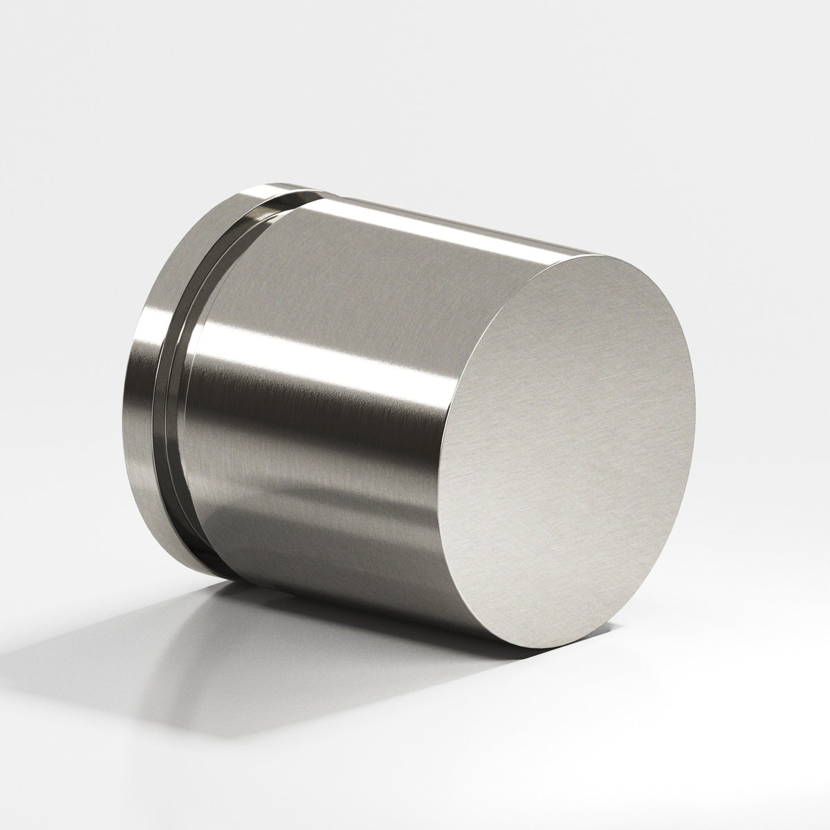 Colonial Bronze 186 Banded Cylinder Knob, 1 in Diameter - Nickel Stainless