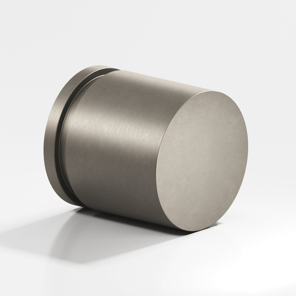 Colonial Bronze 187 Banded Cylinder Knob, 1-1/4 in Diameter - Matte Pewter