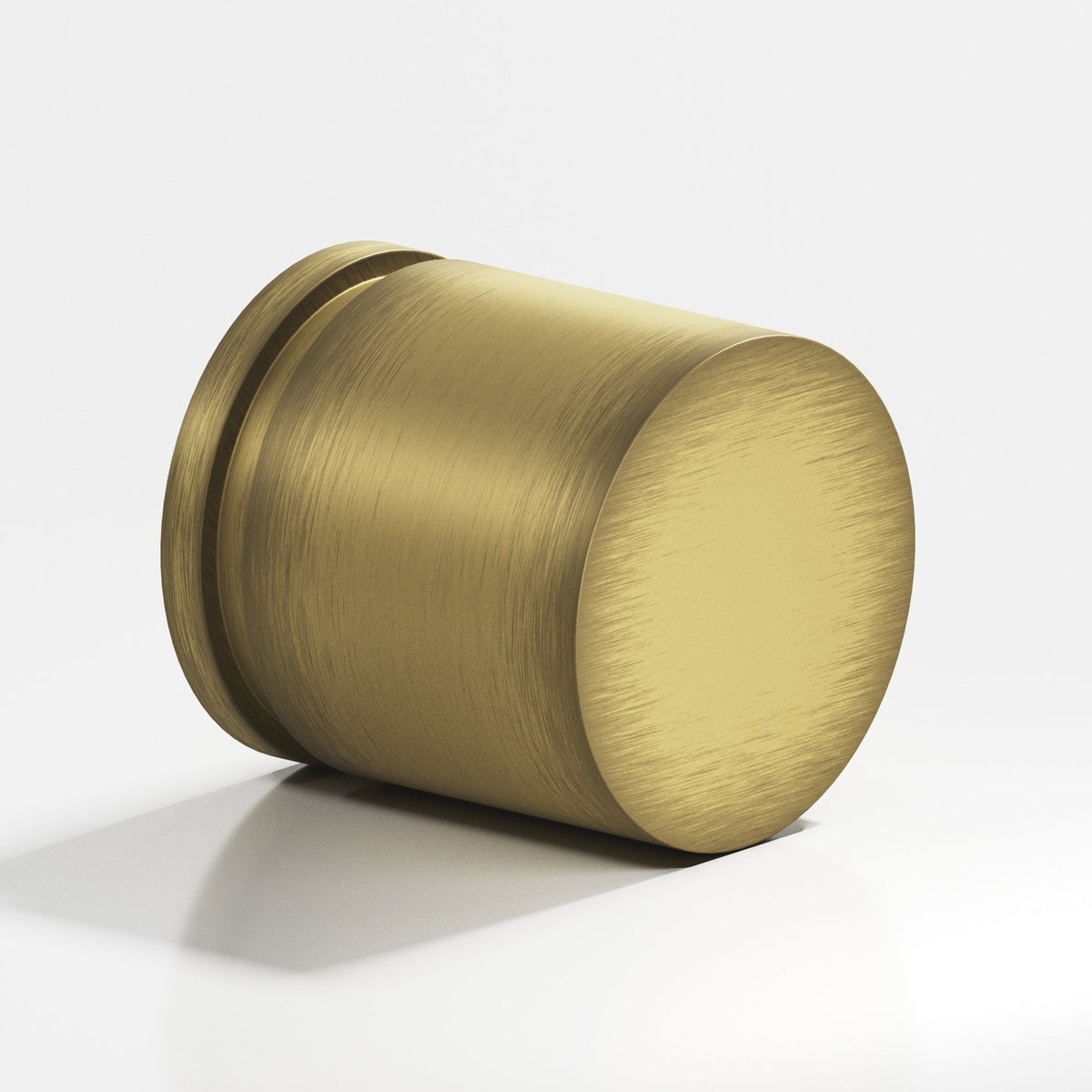 Colonial Bronze 187BB Banded Cylinder Back-to-Back Shower Door Knob Kit, 1-1/4 in Diameter - Matte Antique Satin Brass